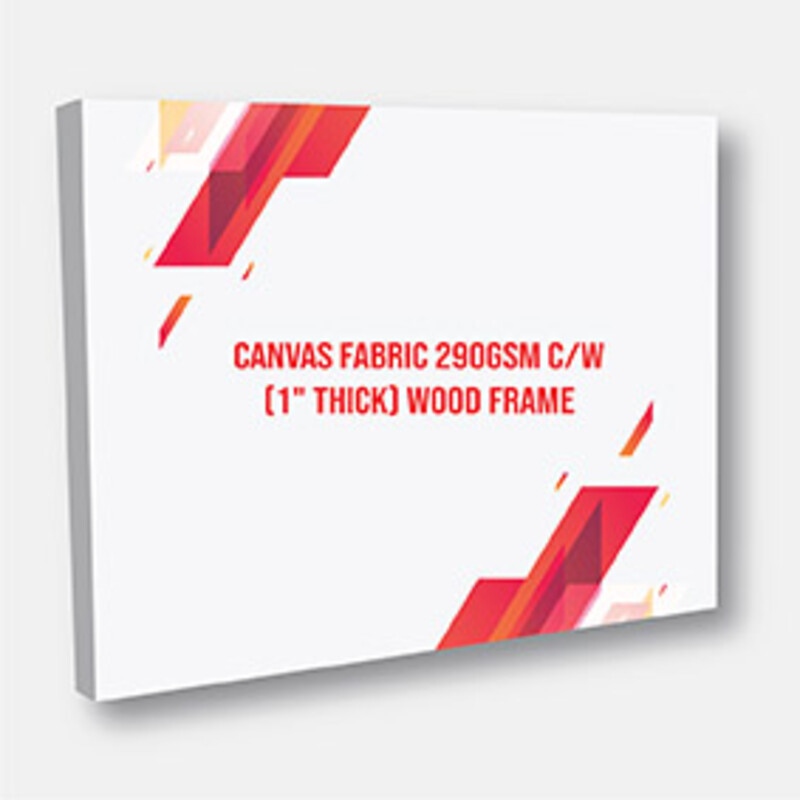 Canvas Fabric 290gsm c/w (1" Thick) Wood Frame